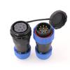 ZBLZGP SD28 9 Pin Bulkhead Connector Male Female Docking 10A Plug Socket Panel Mount Waterproof Aviation Electrical Cable Wire Connector view 4