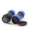 ZBLZGP SD28 22 Pin Connector Waterproof IP68 Aviation Outdoor Marine Electrical Connector Quick Disconnect Male Female Panel Mount Cable Plug Socket 5A view 2
