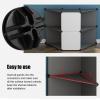 SEWACC 30pcs Wire Cube Plastic Connectors for Cube Storage Shelving and Modular Organizer Closet Wire Grid Storage Clasps Buckles Clips view 3