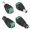 Juvielich 2 Pairs 5.5x2.1mm DC Connector Male Female Jack Power Adapter Purple for Led Strip CCTV Camera Cable Wire Ends view 1