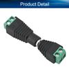 Juvielich 2 Pairs 5.5x2.1mm DC Connector Male Female Jack Power Adapter Purple for Led Strip CCTV Camera Cable Wire Ends view 3