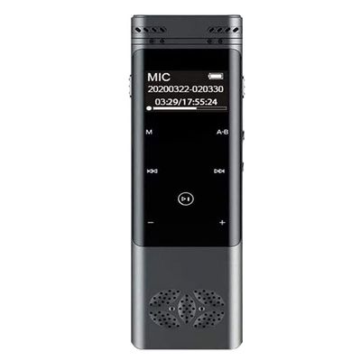 TOEWOE Portable Digital Voice Recorder, Voice Activated Recorder with Playback, Audio Recording Device for Lectures, Meetings, Class, Black (Size : 8GB)