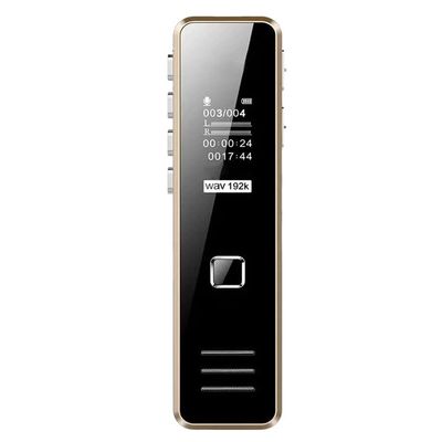 TOEWOE Digital Voice Recorder Voice Activated Recorder for Lectures, Meetings, Interviews - 16GB Audio Recorder, Mini Portable Tape Dictaphone with Playback (Size : 8GB)