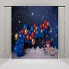 10x6.5ft Happy Birthday Photography Background Blue Balloon Stars in The Sky Cloud Fox Birthday Backdrops for 1st Birthday Party Baby Shower Photo Props Backdrop view 2