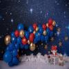 10x6.5ft Happy Birthday Photography Background Blue Balloon Stars in The Sky Cloud Fox Birthday Backdrops for 1st Birthday Party Baby Shower Photo Props Backdrop view 3