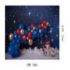 10x6.5ft Happy Birthday Photography Background Blue Balloon Stars in The Sky Cloud Fox Birthday Backdrops for 1st Birthday Party Baby Shower Photo Props Backdrop view 4