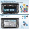 Android for VW Jetta Seat Passat Tiguan CC Golf Skoda Double Din Car Stereo with Wireless Carplay/Android Auto 7 Inch HD Touchscreen Head Unit GPS WiFi Bluetooth SWC FM Backup Camera Dual Mic view 4
