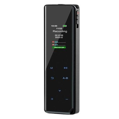 TOEWOE Digital Voice Recorder, Voice Activated Recorder, Small Tape Recorder, Voice Recorder for Lecture, Meetings, Class, HD Audio Dictaphone, MP3 Player, Black (Size : 32GB)