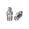 TUOLNK Mini UHF to SMA Coaxial Adapter, 2pcs, Gold and Silver, Pure Copper and Nickel Plated, 50 Ohm, Low-Loss view 1