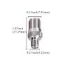 TUOLNK Mini UHF to SMA Coaxial Adapter, 2pcs, Gold and Silver, Pure Copper and Nickel Plated, 50 Ohm, Low-Loss view 4