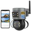 INQMEGAPRO 4MP Security Camera Outdoor, 10X Optical Zoom,Dual-Lens Outdoor Camera,360 Degree Pan/Tilt/Zoom Security Camera System with Motion Tracking, Two-Way Talk,Siren Alarm, Color Night Vision view 1