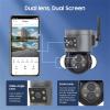 INQMEGAPRO 4MP Security Camera Outdoor, 10X Optical Zoom,Dual-Lens Outdoor Camera,360 Degree Pan/Tilt/Zoom Security Camera System with Motion Tracking, Two-Way Talk,Siren Alarm, Color Night Vision view 2