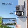 INQMEGAPRO 4MP Security Camera Outdoor, 10X Optical Zoom,Dual-Lens Outdoor Camera,360 Degree Pan/Tilt/Zoom Security Camera System with Motion Tracking, Two-Way Talk,Siren Alarm, Color Night Vision view 4