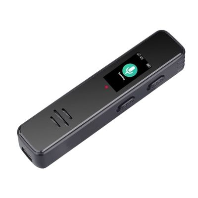 TOEWOE Digital Voice Recorder, HD Recording Voice Activated Recorder for Lecture, Mini Audio Recorder with MP3 Player, A-B Loop Playback, Black (Size : 16GB)