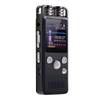 TOEWOE Digital Voice Recorder for Lectures Meetings, Voice Activated Recorde, Audio Recorder with Playback, Double Microphone Noise Cancelling Dictaphone, Black (Size : 32GB) view 1