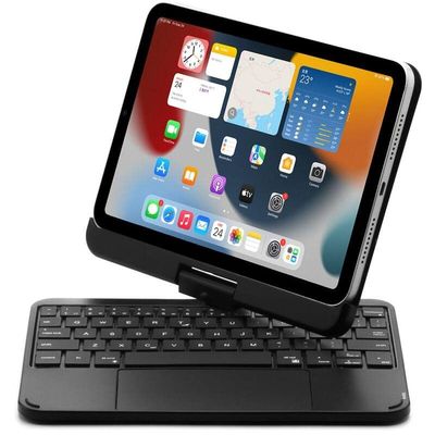 QYiiD Magic 360 Rotating Keyboard Case for iPad Mini 6 2021 - Smart Trackpad - 7 Color Backlight- 360 Rotatable - Wireless Smart Folio Auto Sleep/Wake Cover for iPad Mini 6th Generation