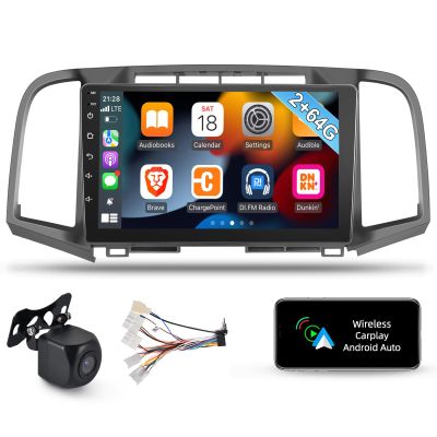 [2+64GB] Android 13 Car Radio for Toyota Venza 2008-2016, 9 inch Touch Screen Stereo, Carplay&Android Auto/1080P/Hi-Fi Audio/Bluetooth/GPS/WiFi +Backup Camera+Mic
