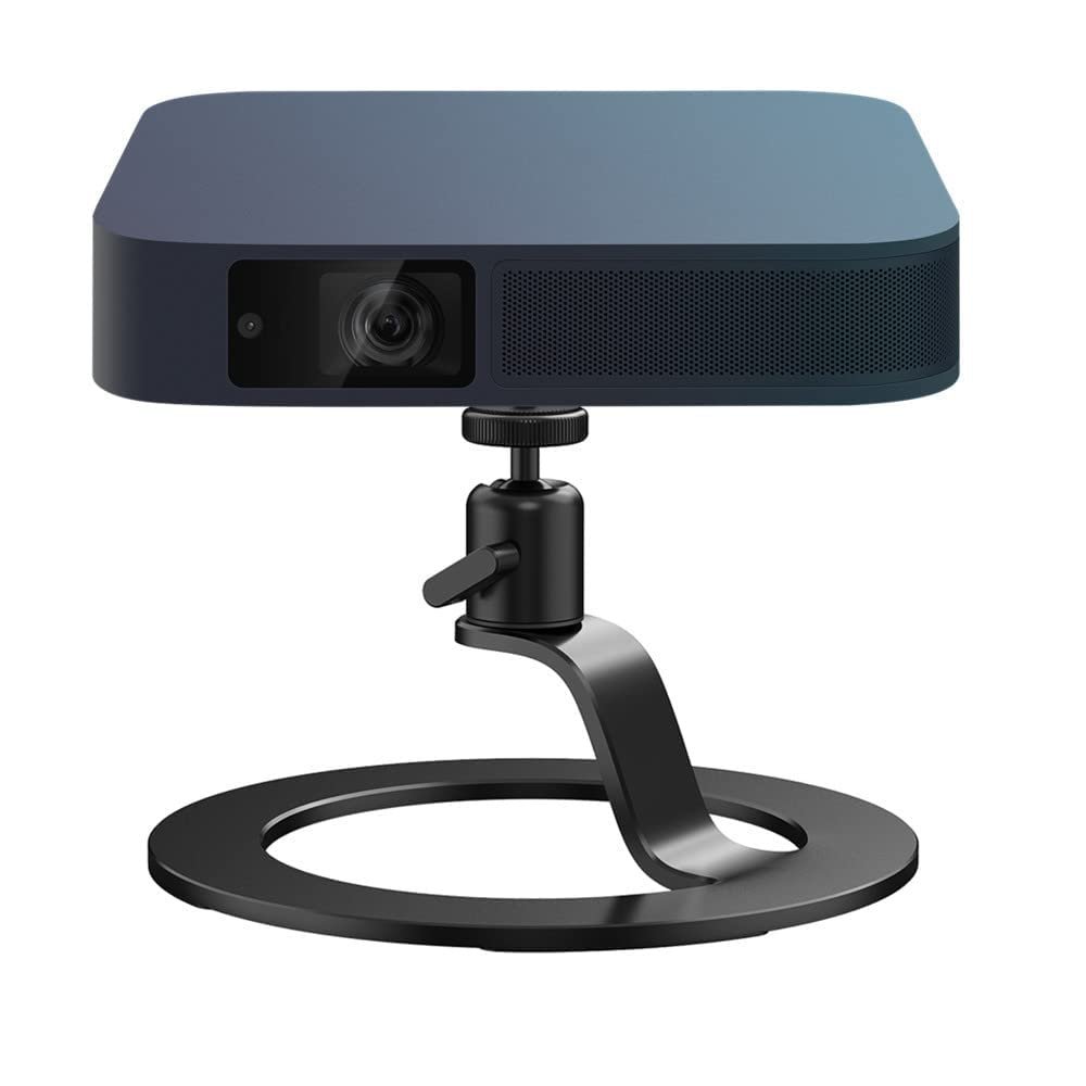 Aluminum Projector Stand - Desktop Projector Mount Base Ballhead Angle 360 Degree Adjustable Table Bracket Holder for Nebula, XGIMI, VANKYO, Jinhoo, Epson and More