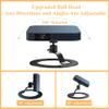 Aluminum Projector Stand - Desktop Projector Mount Base Ballhead Angle 360 Degree Adjustable Table Bracket Holder for Nebula, XGIMI, VANKYO, Jinhoo, Epson and More view 2