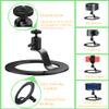 Aluminum Projector Stand - Desktop Projector Mount Base Ballhead Angle 360 Degree Adjustable Table Bracket Holder for Nebula, XGIMI, VANKYO, Jinhoo, Epson and More view 3