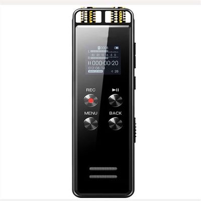 TOEWOE Digital Voice Recorder, Voice Activated Recorder with Playback - Mini Audio Recorder, Small Tape Recorder for Lectures, Meetings, Interviews, Black (Size : 16GB)