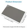 Adhesive Polarized Film Sheets 0/90/45/135 Degree Polarizer Linear Polarizing Filter 11.8x9 inches for Screen Repair and Educational Physics, 4 Pack view 2
