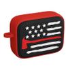 AFFINITY BANDS Firefighter HDX Case Cover Compatible with Apple AirPods Pro 1 & 2 (Axe Flag Red) view 3