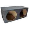 KICKER 43C124-N Bundle with Dual 12" Sub Box Sealed Rearfire Subwoofer Enclosure C12 Comp 600 Watts Peak view 2