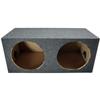 KICKER 43C124-N Bundle with Dual 12" Sub Box Sealed Rearfire Subwoofer Enclosure C12 Comp 600 Watts Peak view 3