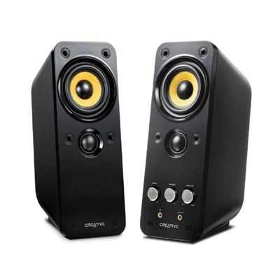 Creative Labs GigaWorks T20 Series II 2.0 Multimedia Speaker System with BasXPort Technology for Watching Movies, Gaming, and Music Listening - 51MF1610AA002 (Renewed)