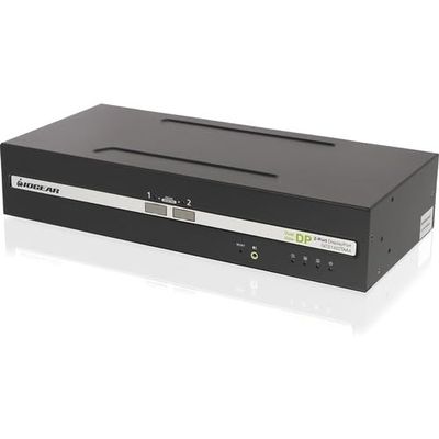 IOGEAR 2-Port Dual View DisplayPort KVM Switch w/Audio - 2 Computer(s) - 1 Local User(s) - 3840 x 2160 - 50 Hz, 60 Hz - 4 x USB - 2 x HDMI - 4 x DisplayPort - TAA Compliant