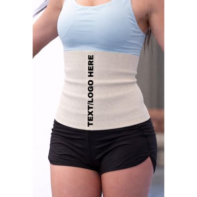 SG TRAINING FIT #1 Custom Text/Logo Sport Pro Wool Cotton Warming Belt Relieves Back Pain Supports Lumbar and Muscles Optimal Compression for Men and Women. (1, Off White)