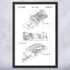 Framed Floppy Disk Drive Print, Computer Science Art, Programmer Gift, Disk Drive Art Print, Computer Lab Art Black & White (18x24) view 1