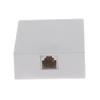 Beszin (1-Piece) RJ12 (6P6C) Modular Single Port Surface Mount Jack Box White for Telehone/Phone Line with Mounting Screws view 3