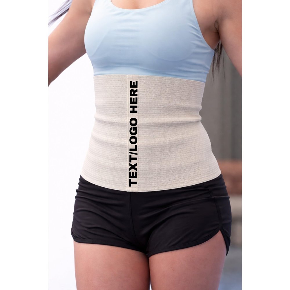SG TRAINING FIT #1 Custom Text/Logo Sport Pro Wool Cotton Warming Belt Relieves Back Pain Supports Lumbar and Muscles Optimal Compression for Men and Women. (X-Small, Off White)