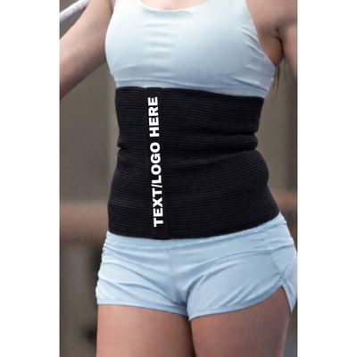 SG TRAINING FIT #1 Custom Text/Logo Sport Pro Wool Cotton Warming Belt Relieves Back Pain Supports Lumbar and Muscles Optimal Compression for Men and Women. (2, Black)