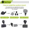 Sportway S501 Dash Cam Suction Mount Holder (5th Gen), Replaceabled Joint for CHORTAU OldShark NIUTA Boogiio ORSKEY Abask and Most Other Car Dash Cameras view 3
