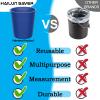 HAILUN SAVER Reusable Silicone 5 Gallon Bucket Liner with Graduated Measurements - Leakproof Thinset, Grout, Concrete Mixing Pail Liner - Heavy-Duty Bucket Saver Accessory (Blue) view 2