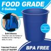 HAILUN SAVER Reusable Silicone 5 Gallon Bucket Liner with Graduated Measurements - Leakproof Thinset, Grout, Concrete Mixing Pail Liner - Heavy-Duty Bucket Saver Accessory (Blue) view 3