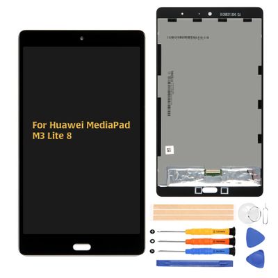 AMIND for Huawei MediaPad M3 Lite 8 Touch Screen Replacement CPN-AL00 CPN-W09 CPN-L09 LCD Digitizer Full Assembly Display with Repair Tool Kits (Black)