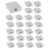 Beszin (25-Pack) RJ12 (6P6C) Modular Single Port Surface Mount Jack Box White for Telehone/Phone Line with Mounting Screws view 1