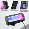 ZLiT Silicone Cover for JBL Pulse 5 Speaker Travel Carrying Cover Sleeve Case with Shoulder Strap and Carabiner (Black,1pcs) view 3