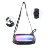 ZLiT Silicone Cover for JBL Pulse 5 Speaker Travel Carrying Cover Sleeve Case with Shoulder Strap and Carabiner (Black,1pcs) view 4