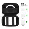 CaseSack Case for MacBook Air/Pro Charger, MagSafe 1/2 Power Adapter, All iPhone 117/16/ 15 MagSafe Charger, USB C Hub, Type C Hub, USB Multiport Adapter-Black(Larger Version) view 4
