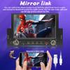 1Din Car Radio Android Auto/CarPlay Mirror Link 6.2 inch Touch Screen Reverse Image Bluetooth FM USB Colourful Light+8LED Camera view 4