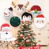 Bluelans Christmas Hanging Paper Lanterns Decorations Decorative Round Lanterns Lamps Christmas Santa Snowman Deer Ball Lanterns for Christmas Party Home Decor Supplies Elk view 2