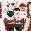 Bluelans Christmas Hanging Paper Lanterns Decorations Decorative Round Lanterns Lamps Christmas Santa Snowman Deer Ball Lanterns for Christmas Party Home Decor Supplies Elk view 4