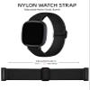 10 Pack for Fitbit Versa 3 Bands/Fitbit Versa 4 Band/Fitbit Sense Bands for Men Women, Adjustable Stretchy Solo Loop Elastic Nylon Sport Strap for SmartWatch Replacement view 2
