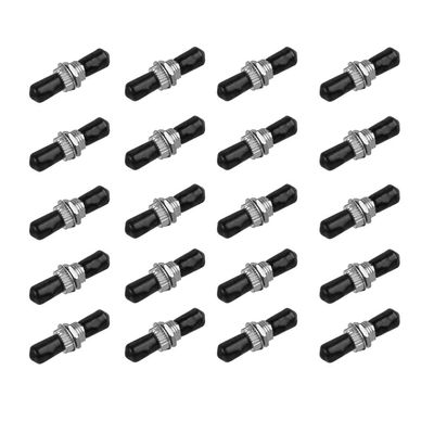 Duogalia 20 Pack Fiber Optical Coupler ST Fiber Optical Cable Barrel Connector ST to ST Bulkhead Fiber Coupler Simplex Singlemode