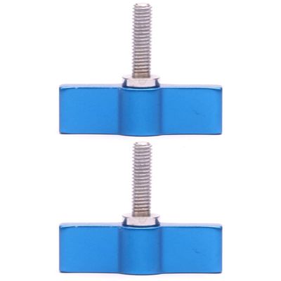 FEICHAO 2pcs M4 M5 M6 Handle Tight Lock Adjustable Wrench Screws Compatible with GoPro A7C SLR Camera Photography Accessory Connection (M5*17,Blue)